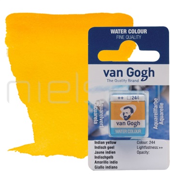 akvarel van GOGH pánvička - Indian yellow