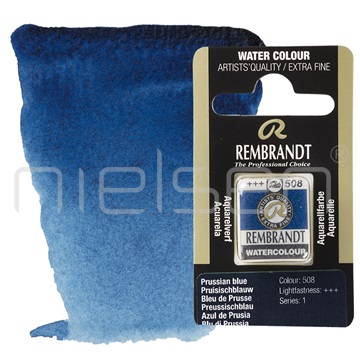 akvarel Rembrandt pánvička - Prussian blue