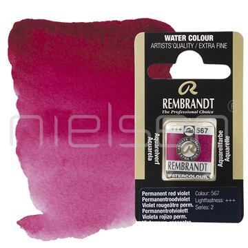 akvarel Rembrandt pánvička - Permanent red violet