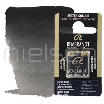 akvarel Rembrandt pánvička - Lamp black