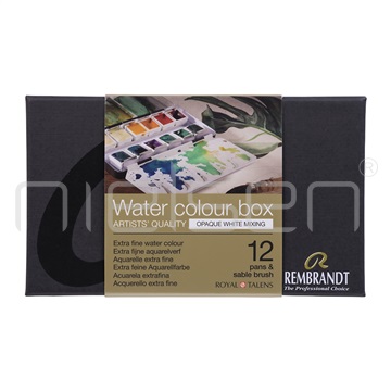 akvarel REMBRANDT set 12x pánvička - mixing white