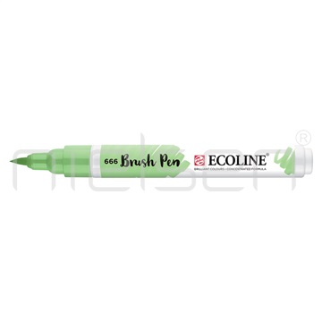 akvarel Ecoline brushpen - Pastel green