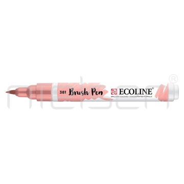 akvarel Ecoline brushpen - Pastel red