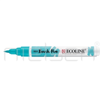 akvarel Ecoline brushpen - Turquoise blue