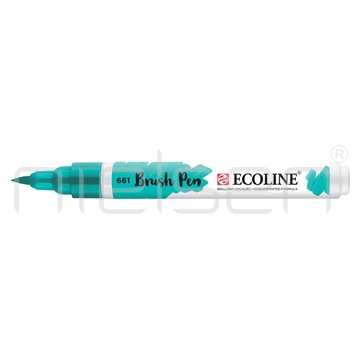 akvarel Ecoline brushpen - Turquoise green