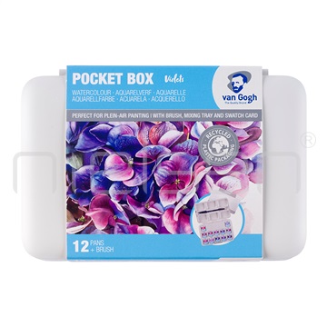 akvarel van Gogh 12x půlpánvička Pinks + Violets