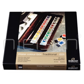 akvarel REMBRANDT set - box Traditional 1 pánvičky