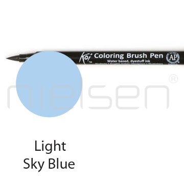 akvarel Sakura KOI brushpen - Light sky blue