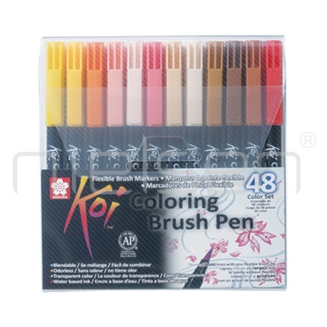 Sakura KOI brushpen watercolor set 48 ks