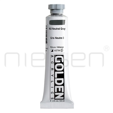 Akryl Golden HEAVY BODY - N3 Neutral Gray, 59ml