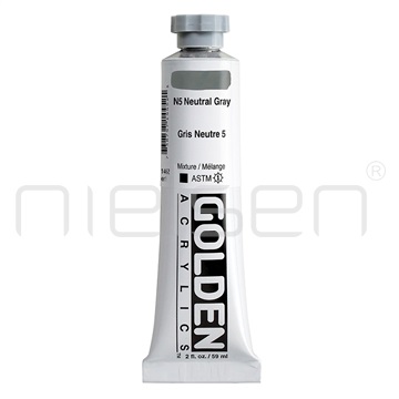 Akryl Golden HEAVY BODY - N5 Neutral Gray, 59ml
