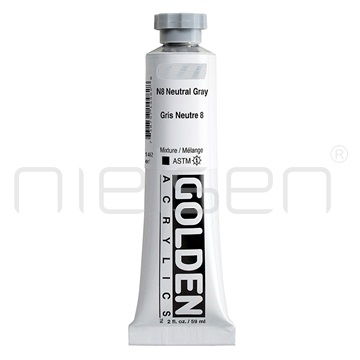 Akryl Golden HEAVY BODY - N8 Neutral Gray, 59ml