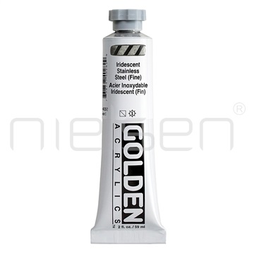 Akryl Golden HEAVY BODY - StainlessSteel Fin, 59ml