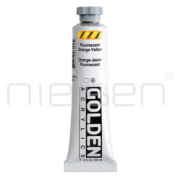 Akryl Golden HEAVY BODY - Fluor.Orange Yellow,59ml