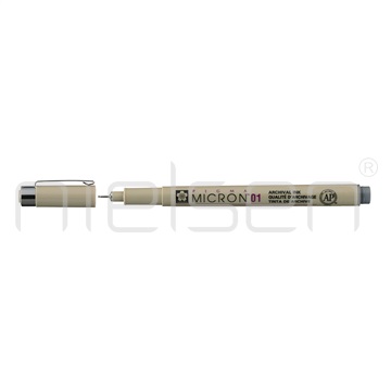 marker Sakura PIGMA Micron 01 - šedá