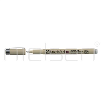marker Sakura PIGMA Micron 10 - světle šedá