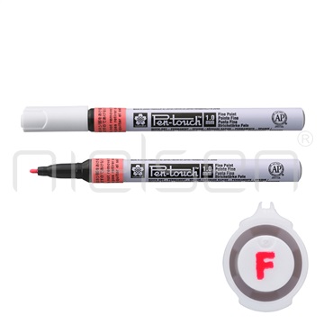 marker Sakura Pen Touch fine - Fluo červený