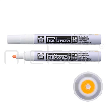 marker Sakura Pen Touch medium - Fluo oranžový