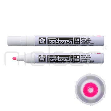 marker Sakura Pen Touch medium - Fluo růžový