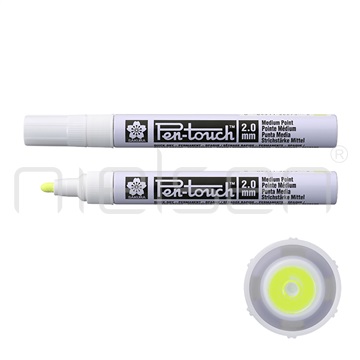 marker Sakura Pen Touch medium - Fluo žlutý