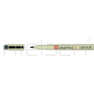 marker PIGMA GRAPHIC 2 - černý 2,0 mm