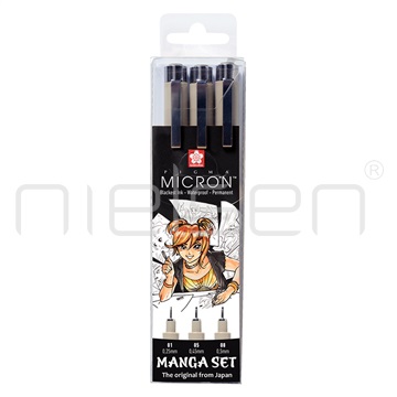 marker Sakura PIGMA Micron Manga set 3 ks