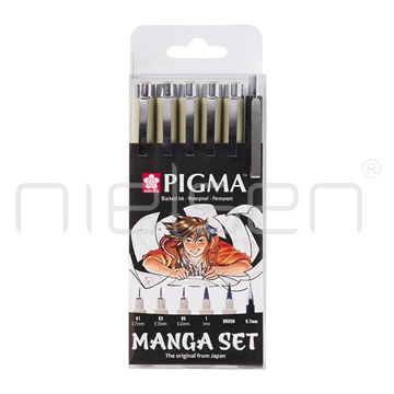marker Sakura PIGMA Sepia Manga set 6 ks