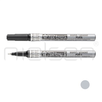 marker Sakura Pen Touch extra fine - stříbrný