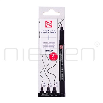 Talens Fineliner, set 3 kusy, BOLD