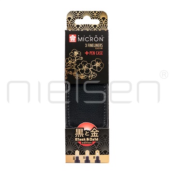 Sakura PIGMA Micron marker - set 3 ks + pouzdro