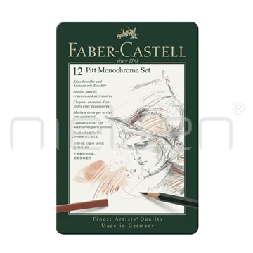 Sada Faber-Castell Pitt Monochrome set 12 ks