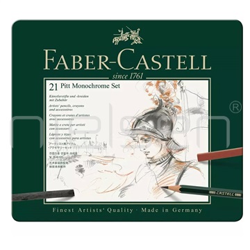 Sada Faber-Castell Pitt Monochrome set 21 ks