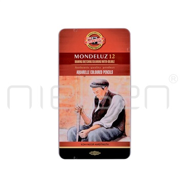 akvarel. pastelky MONDELUZ set 12 ks