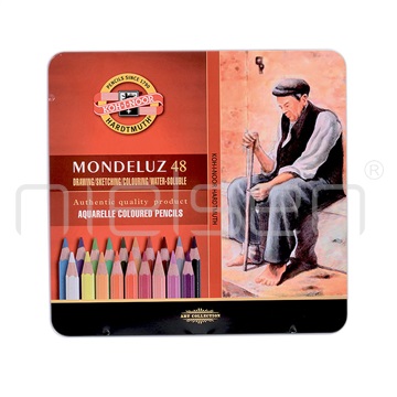 akvarel. pastelky MONDELUZ set 48 ks
