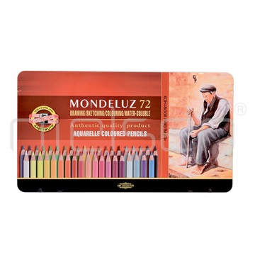 akvarel. pastelky MONDELUZ set 72 ks