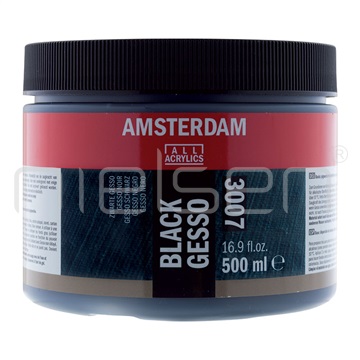 Amsterdam Gesso Black - černé 500 ml