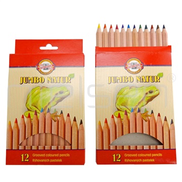 pastelky Koh-i-noor Jumbo Natur set 12 ks