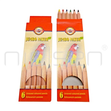 pastelky Koh-i-noor Jumbo Natur set 6 ks