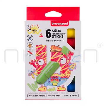 Bruynzeel POSTER PAINT STICK basic set 6 ks