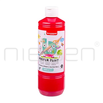 Bruynzeel Poster Paint 500ml - červená
