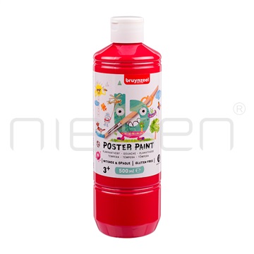 Bruynzeel Poster Paint 500ml - tmavá červená