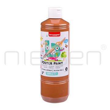 Bruynzeel Poster Paint 500ml - světle hnědá