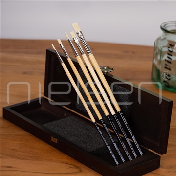 Dřevěná kazeta se štětci da Vinci CHUNEO