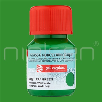 Artcreation Glass&Porcelain OPAQUE - leaf green