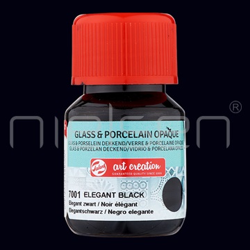 Artcreation Glass&Porcelain OPAQUE - elegant black