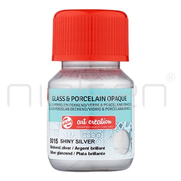 Artcreation Glass&Porcelain OPAQUE - shiny silver
