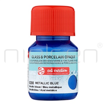 Artcreation Glass&Porcelain OPAQUE - metal blue