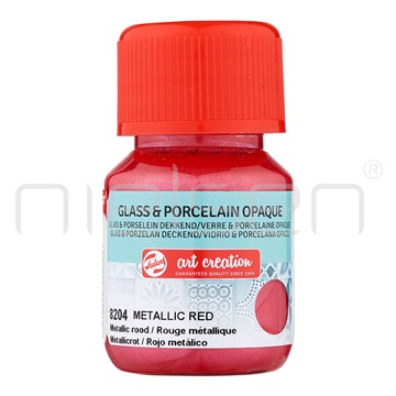 Artcreation Glass&Porcelain OPAQUE - metal red