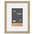 Skava 15 x 20 cm - dub natur, pasparta 9x13 cm