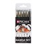 marker Sakura PIGMA Sepia Manga set 6 ks